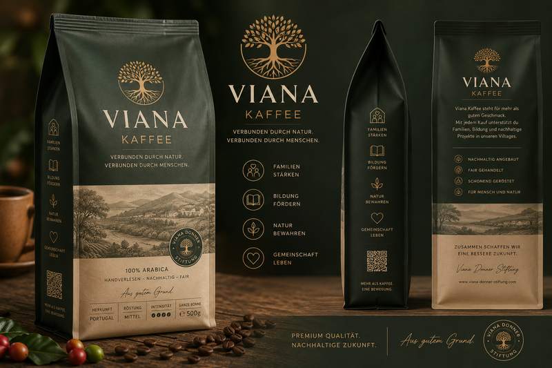 Viana Kaffee Verpackung